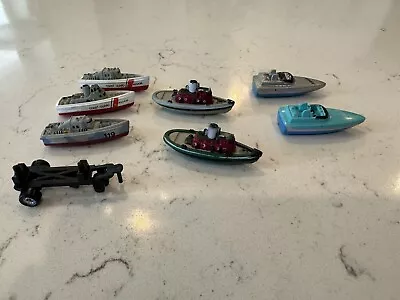 Vintage Micro Machines Boats Lot Of 7 Coast Guard Tugs GoFast Boats Miami Vice • $0.99