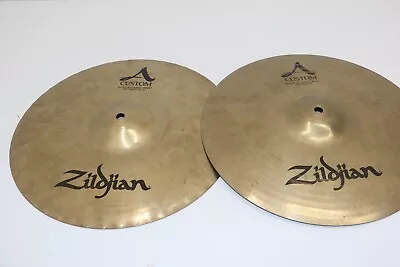 Zildjian A Custom Brilliant 14/36 Cm  Hi-Hat Cymbal PAIR (Include TOP & BOTTON) • $429.99