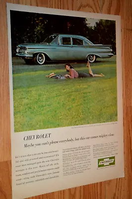 $14.99 • Buy ★1959 Chevy Biscayne Original Large Vintage Advertisement Print Ad 59