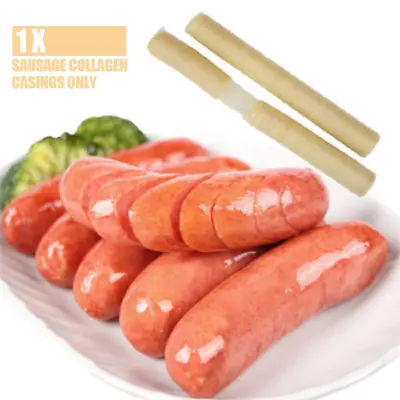 $7.51 • Buy 1PC Natural Sausage Casings Skin Collagen Casing Handmade Fresh Roast 14m *26mm