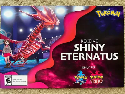 $0.99 • Buy Pokemon Sword And Shield LEGIT Gamestop Event Shiny Eternatus Untouched