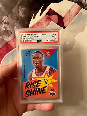  PSA 9 2012-13 Panini Past & Present - Rise 'n Shine #16 Damian Lillard (RC) • $10