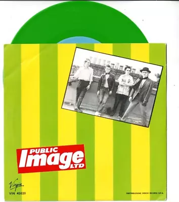 PUBLIC IMAGE Public Image ITALY 7  VINYL W/PS RE POST PUNK PIL Green Vinyl • $26.99