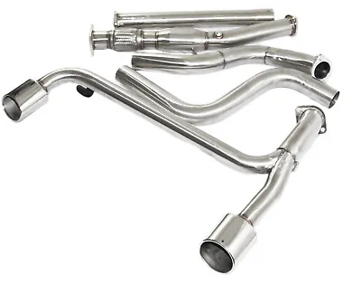 Dual 4.6  Muffler Tip Exhaust Catback System For 03-05 Neon SRT4 2.4T • $287.75