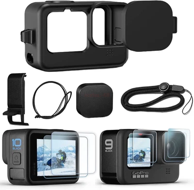 $26.86 • Buy NEW Accessories Kit For GoPro Hero 11 10 9 Black Silicone Sleeve Protective Case