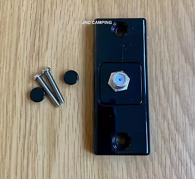 £8.49 • Buy Satellite Socket Architrave F Type Black 12v Caravan Motorhome Camper VW PO341