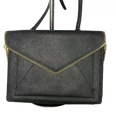 Rebecca Minkoff Crossbody Bag Marlowe Black Leather Envelope Clutch • $50