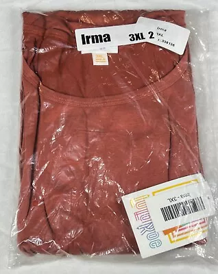 Women's LuLaRoe Irma Top T Shirt Loose High Low Tunic Mid Sleeves Size 3XL 2 • $4.99