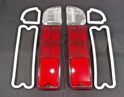 $24.99 • Buy Pair Tail Light & Reverse Lenses W/ Gaskets For 1967-1972 Chevy GMC Pickup Truck