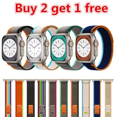 $10.99 • Buy Nylon Band Trail Loop For Apple Watch Ultra 38 49mm IWatch Series 8 7 6 SE 5 4