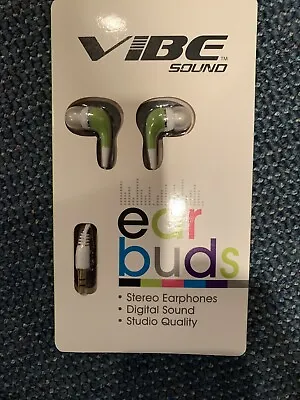 Vibe Sound Stereo Headphones Studio Quality Lime Green • $7.95