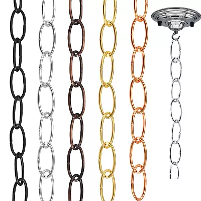 2 X Pack Chandelier Lighting Chain 32mmx17mm Hanging Chain 1M For Pendant Light • £5.99