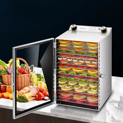 18 Trays Food Dehydrator Machine For Jerky Fruits Veggies Meats Dog Treats Herb • $309.65