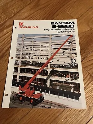 $35 • Buy Original Koehring Bantam S688B Rough Terrain Crane Dealer Sales Brochure