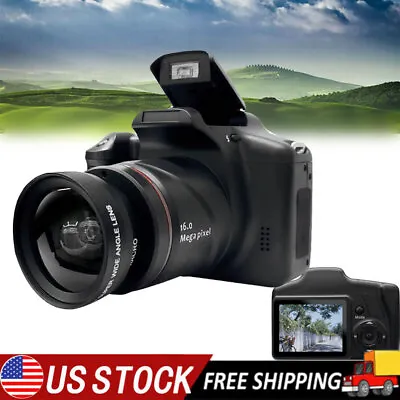 HD Digital Camera LCD Screen Vlogging Video Selfie Camera Beginners Photography • $39.66