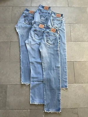 Levis 501 Distressed Faded Bundle Wholesale Lot Of 5 Jeans 35x38 Shrink To Fit • $99.97