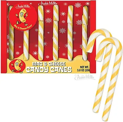 Mac And Cheese Candy Canes Archie Mcphee American Sweets Great Gift  • £12.99