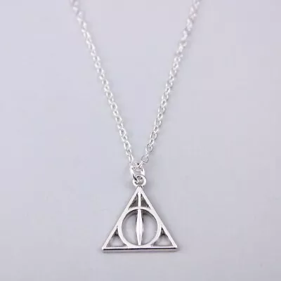 Deathly Hallows Symbol (Harry Potter) Necklace • $12.99