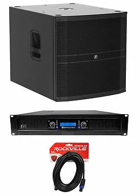 Mackie DRM18S-P 18  2000w Live Sound DJ PA Subwoofer Sub+Power Amplifier+Cable • $927.80
