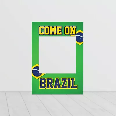 BRAZIL SELFIE FRAME Sports Football Volleyball Carnival Selfie Frame Props Party • $28.31