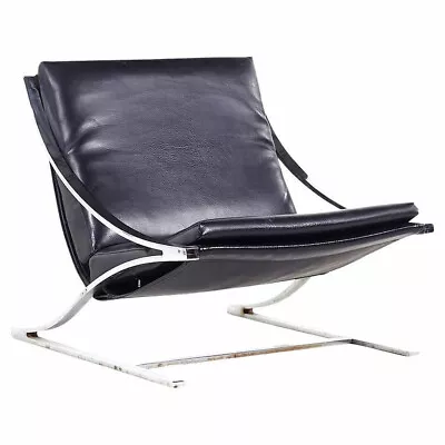 Paul Tuttle For Carson Johnson Mid Century  Z  Chrome Lounge Chair • $2347