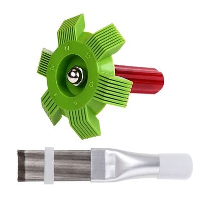 $12.72 • Buy 2pcs Air Conditioner Condenser Fin Cleaning Brush And Comb Set Fin Cleaner W8O9