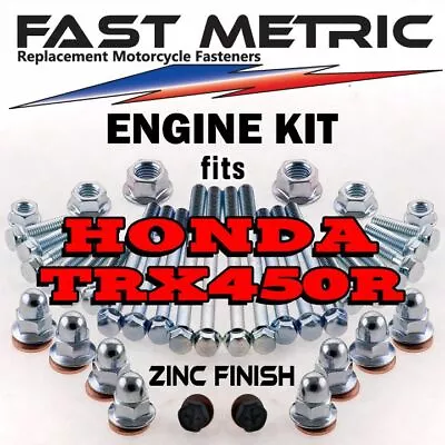 04-05 Honda TRX 450R ATV Engine Rebuild Bolt Kit | FACTORY Style ZINC Fasteners • $39.99