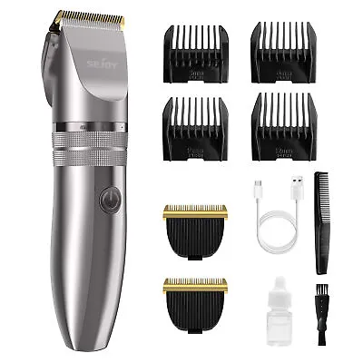 SEJOY Professional Hair Clippers Men Beard Trimmer Cordless Home Cutting Kit • $21.17