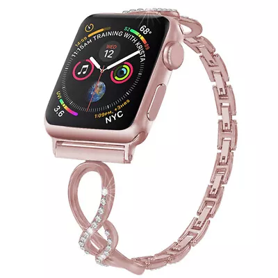 $16.99 • Buy Stainless Steel Bracelet IWatch Strap Apple Watch Band Series 7 SE 6 5 4 3 40/44