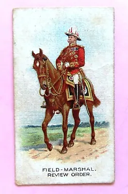 1910 WILLS TYpes Of The British Army Card: FIELD MARSHAL REVIEW ORDER - #11 • $2.95
