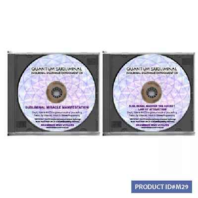 2 Subliminal Miracle Manifestation-manifest Create Reality-brain Wave Meditation • $21.99