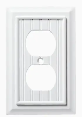 $8.65 • Buy Brainerd W17995-PW Pure White Beadboard Single Duplex Wall Cover Plate