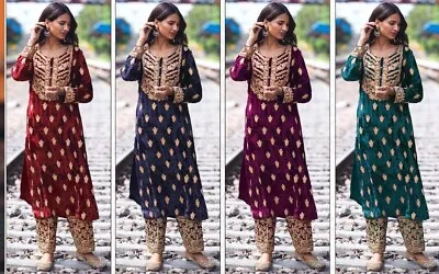 Party Wear Designer Pakistani Suit Indian Bollywood Women Salwar Kameez Clothes • $128.07