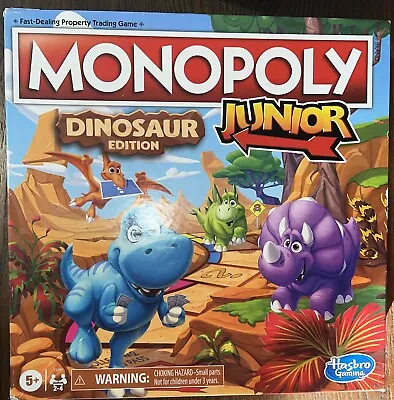 Monopoly Junior Dinosaur Edition Family Game Night • $9.99