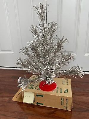 Vintage Shiny 2' Silver Christmas Tree • $179