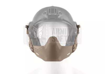 Airsoft Fma Tactical Half Mask Model Tac-b For Helmet Fast Face Protect Tan • £23.46