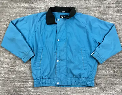 Vintage Field And Stream Gordon & Ferguson Jacket Adult Large Blue Zip Up Pocket • $19.99