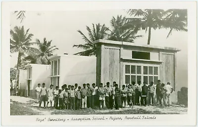 Boys Dorm Assumption School Majuro Marshall Islands VTG RPPC Real Photo Postcard • $9.99