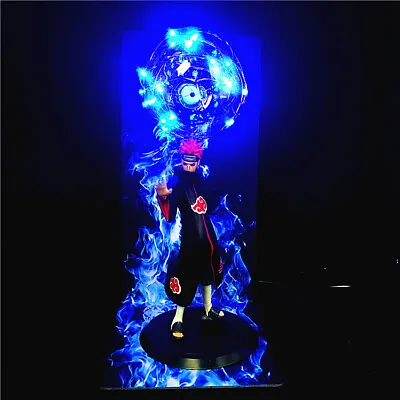 $29.99 • Buy Pein Pain Akatsuki Naruto Anime Statue Figurine Figure Blue LED Light DIY Lamp