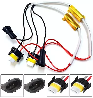 Wire HID Resistor Canceler Error Decoder S 881 H27 Fog Light Bulb Lamp Stop Fix • $15.20