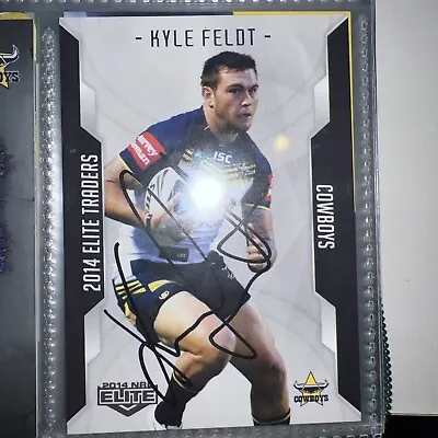 Kyle Feldt Signed 2014 Elite NRL Card North Queensland Cowboys • $5