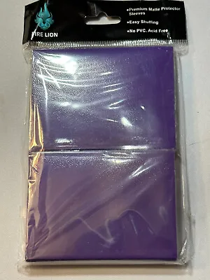 100 Standard Size Katana Matte Card Sleeves - 66x91 - Pokemon Magic - Purple • $9.99