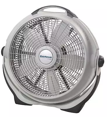 Lasko 20" Wind Machine 3- Speed Air Circulator Floor Fan Gray 25.38" • $39