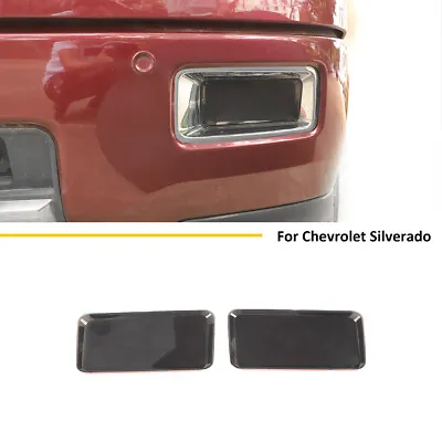 For Chevy Silverado 14-18 Smoked Black Front Fog Light Lamp Cover Accessories • $18.99