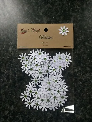 100 White DAISY FLOWER CARD MAKING #34CRAFT EMBELLISHMENTSjob A Lot Confetti • £1.89