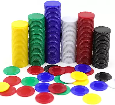 600Pcs Plastic Mini Chips Poker Card Game Chips Play Learning Counting Teaching • $21