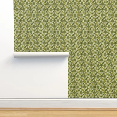£33.61 • Buy Removable Water-Activated Wallpaper Islamic Persian Damask Turkish Indian