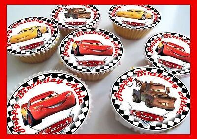 £8 • Buy Lightning McQueen Edible Cake Toppers Personalised
