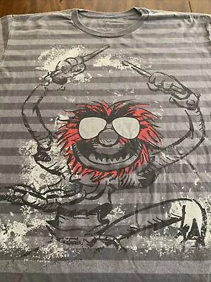 The Muppets ANIMAL Drummer Shirt Disney Mens XXL • $12.99