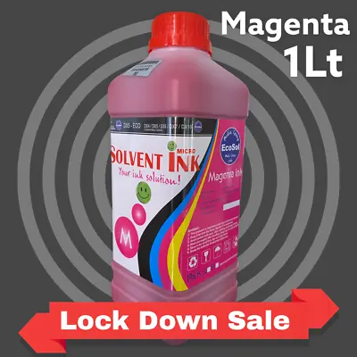 $79.99 • Buy 1Lt Eco Solvent Light MAGENTA Ink For Roland, Mutoh, Mimaki, Agfa Printers 